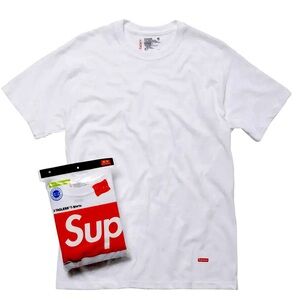 Authentic Supreme Hanes shirts